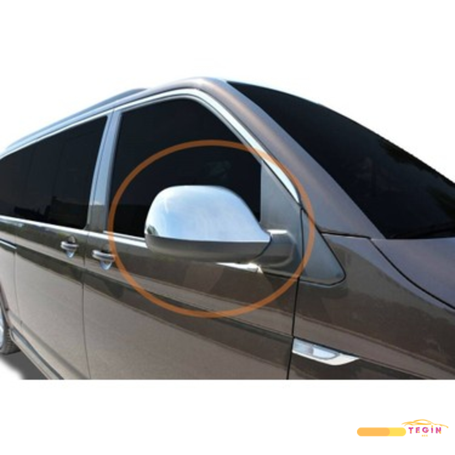 T6 Transporter VAN 2015 Sonrası Ayna Kapağı 2 Parça Abs Krom