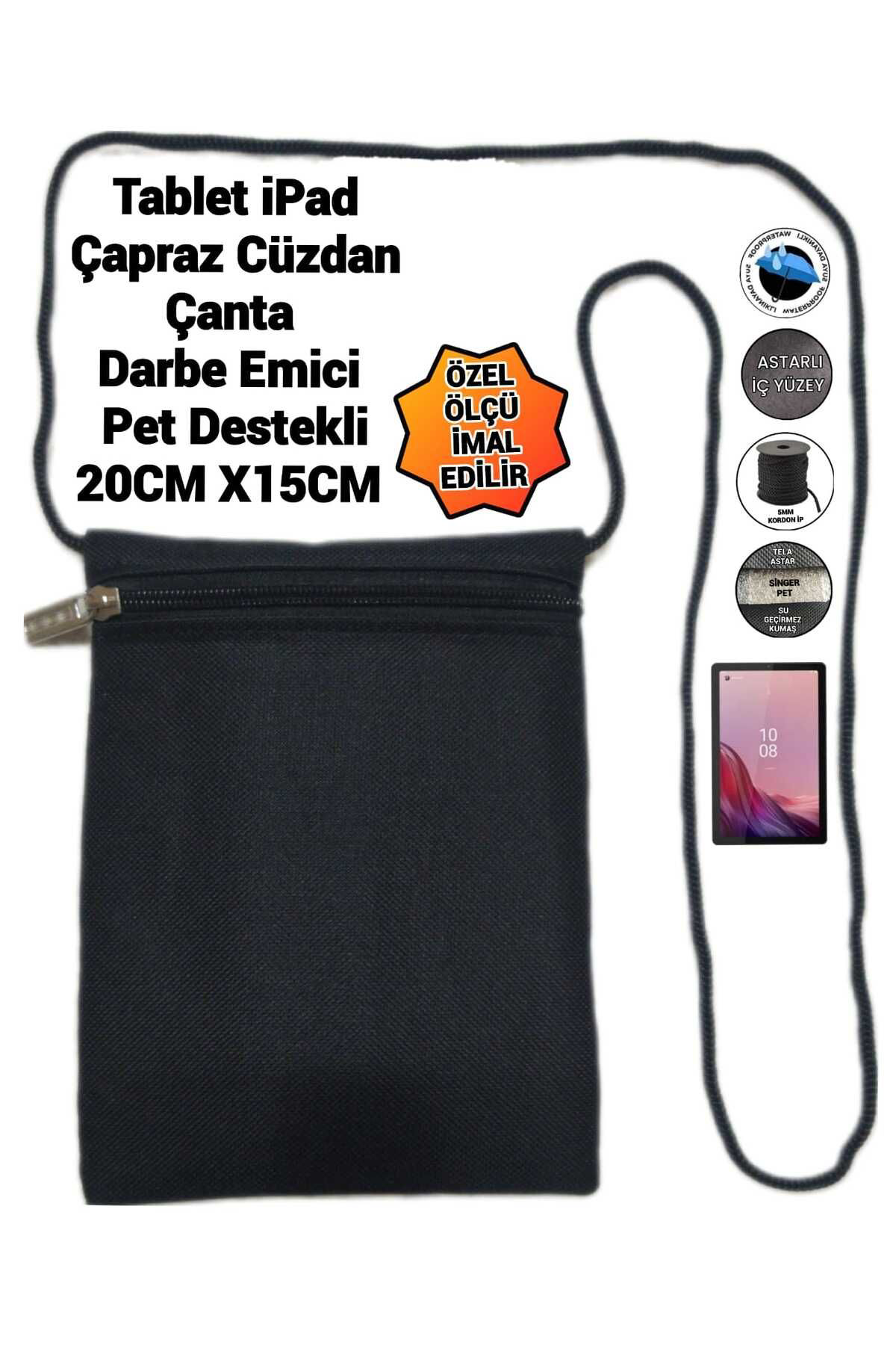 Sevbags Tablet İpad Çapraz Cüzdan Çanta