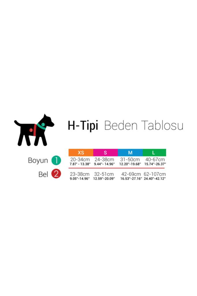 Tailpetz  H Tipi Harness Leopard Mini İrk Köpek Göğüs Tasmasi 23-3