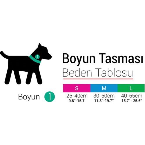 Tailpetz  Weecol Leopard Collar Köpek Boyun Tasmasi M Boynu 30-50C