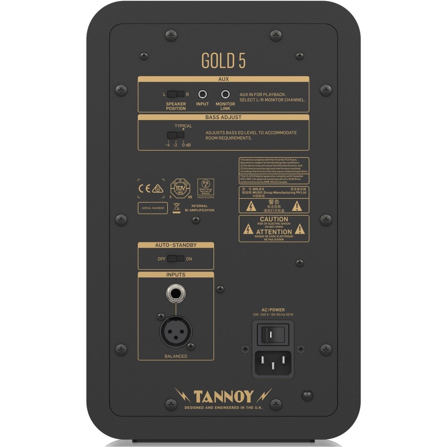 Tannoy  Gold 5 | 5" Aktif Stüdyo Monitorü (Çift)