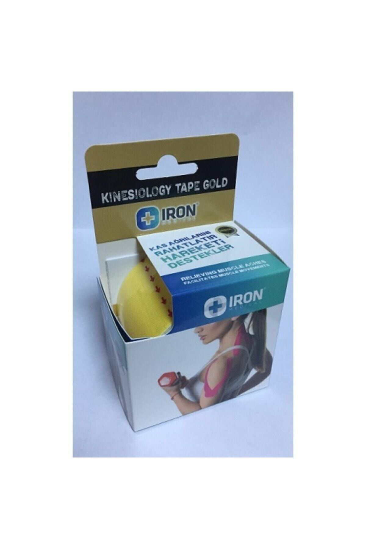İron Medical Tape Kinesio Ağri Bandi 5 Metre X 5 Cm Sari