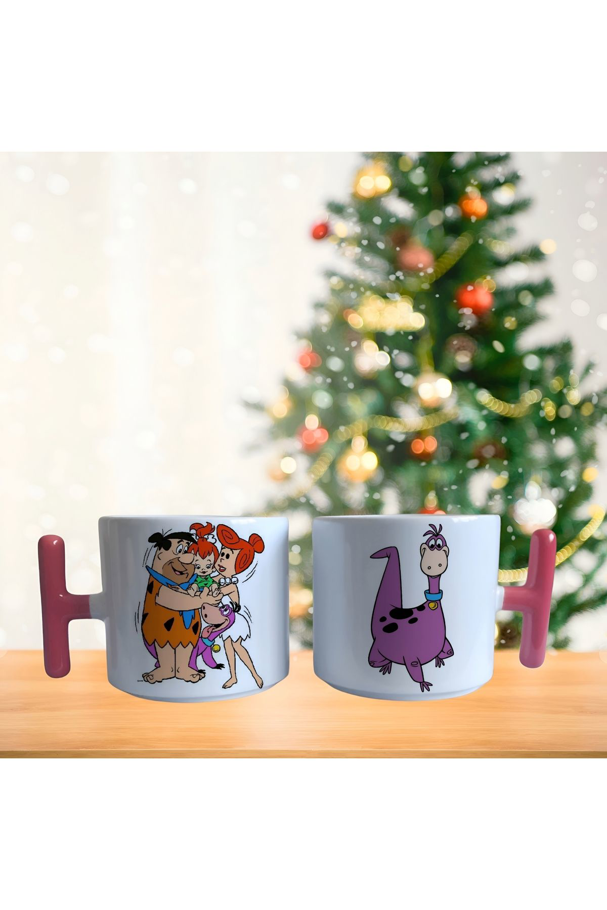 Ghostbusters Taş Devri Çakmaktaş Ailesi Ve Dinozorlari Dino 90Lar Latte Fincan