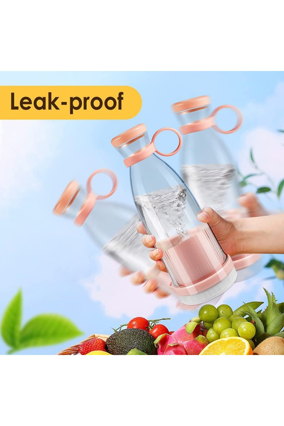 Ok Aksesuar Taşinabilir Blender, Taşinabilir Mini Hizli Blender 350Ml Meyve S