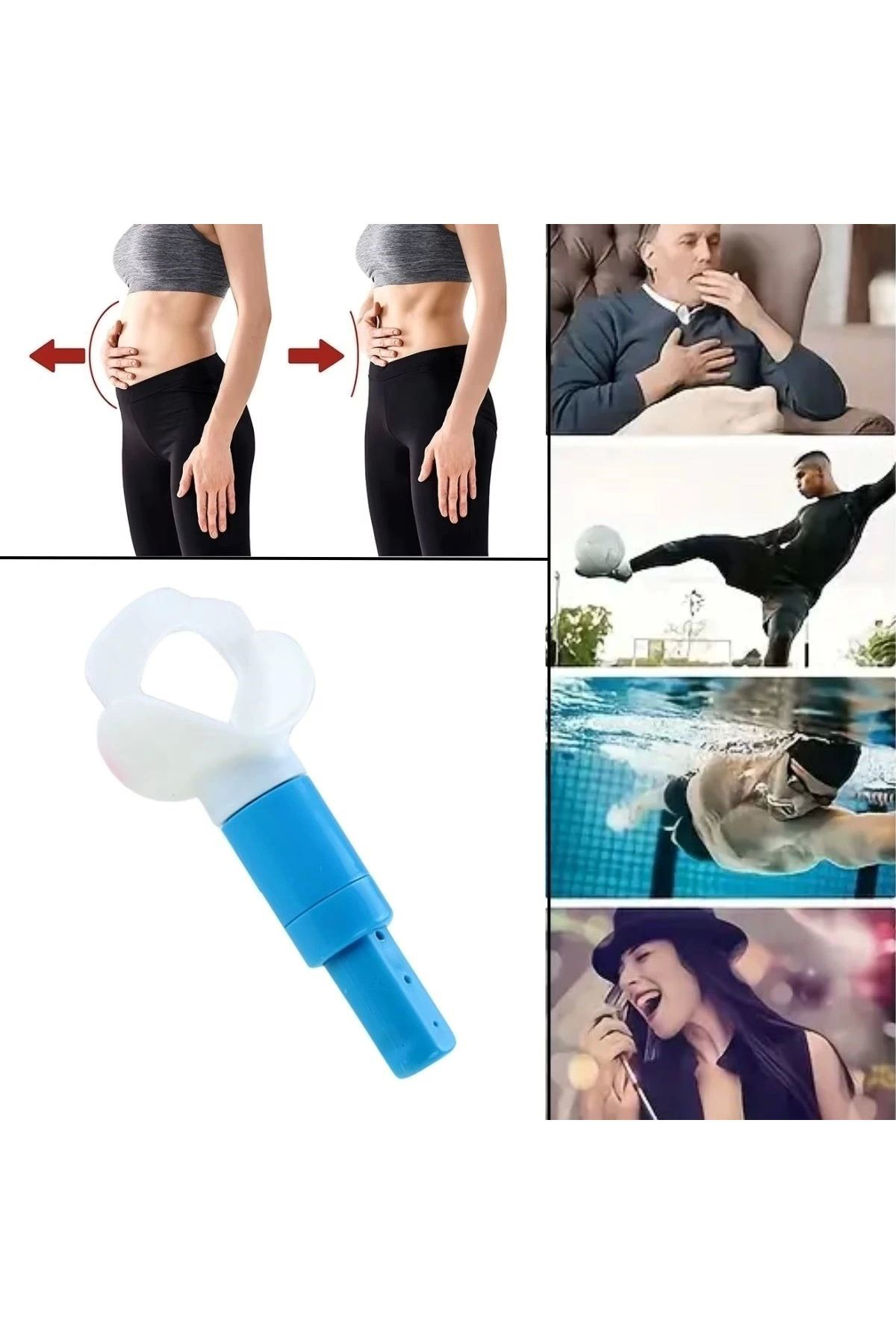 Epilons Taşinabilir Karin Kasi Çaliştirici Solunum Egzersiz Eğitmeni Nefe