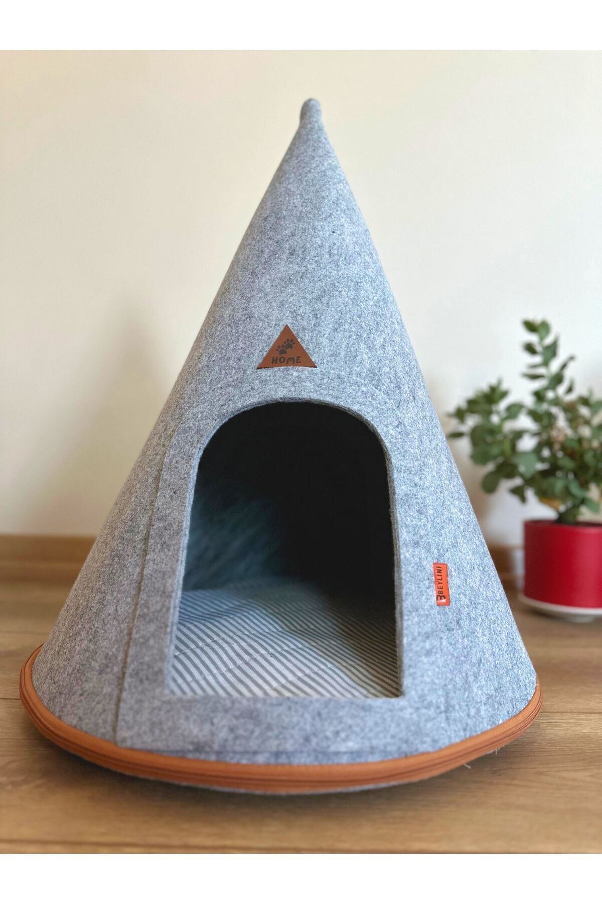 Beylini Taşinabilir Kedi Köpek Evi Minderli Pet Çadir Çantali Model Yuva