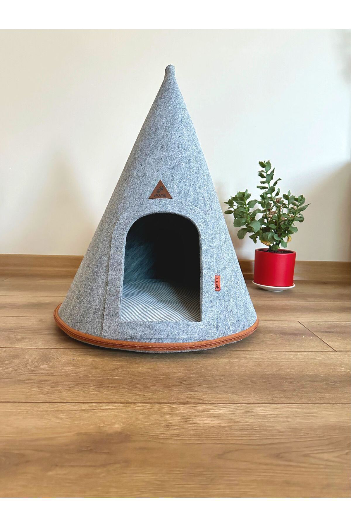 Beylini Taşinabilir Kedi Köpek Evi Minderli Pet Çadir Çantali Model Yuva