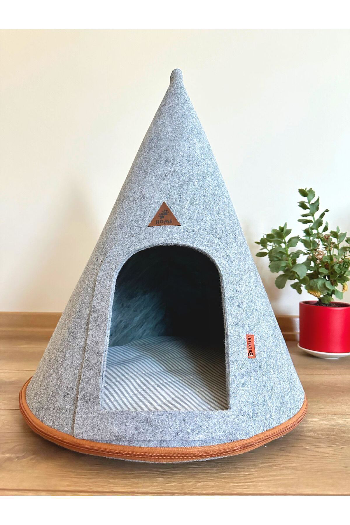 Beylini Taşinabilir Kedi Köpek Evi Minderli Pet Çadir Çantali Model Yuva