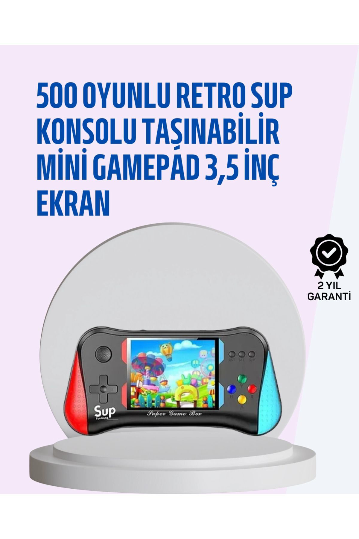 Pamiravm Taşinabilir Oyun Konsolu – 3,5" Ekranli Ve 500 Oyunlu