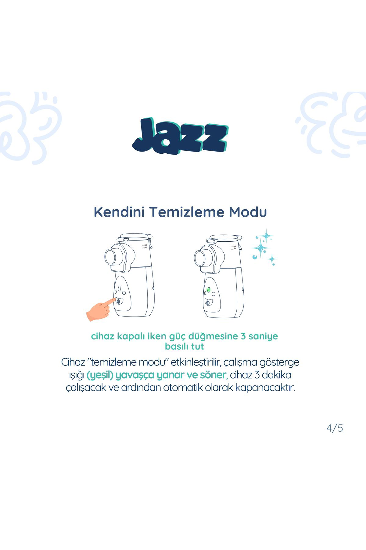Jazz Taşinabilir (Ultrasonik) Mesh Nebulizatör