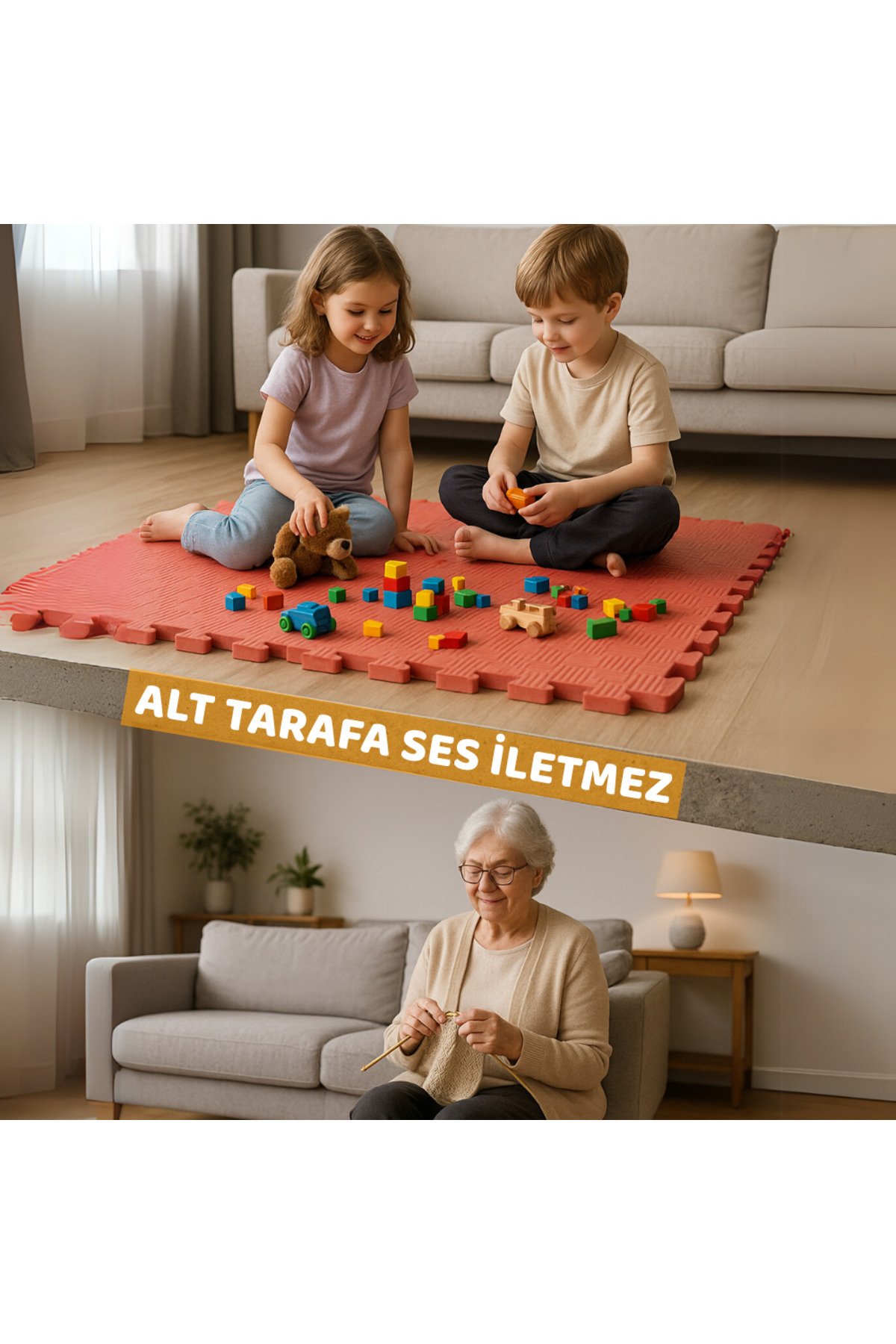 Beylini Tatami Zemin Karosu Spor Zemin Çocuk Odasi Mati Ses Yalitimli Kar