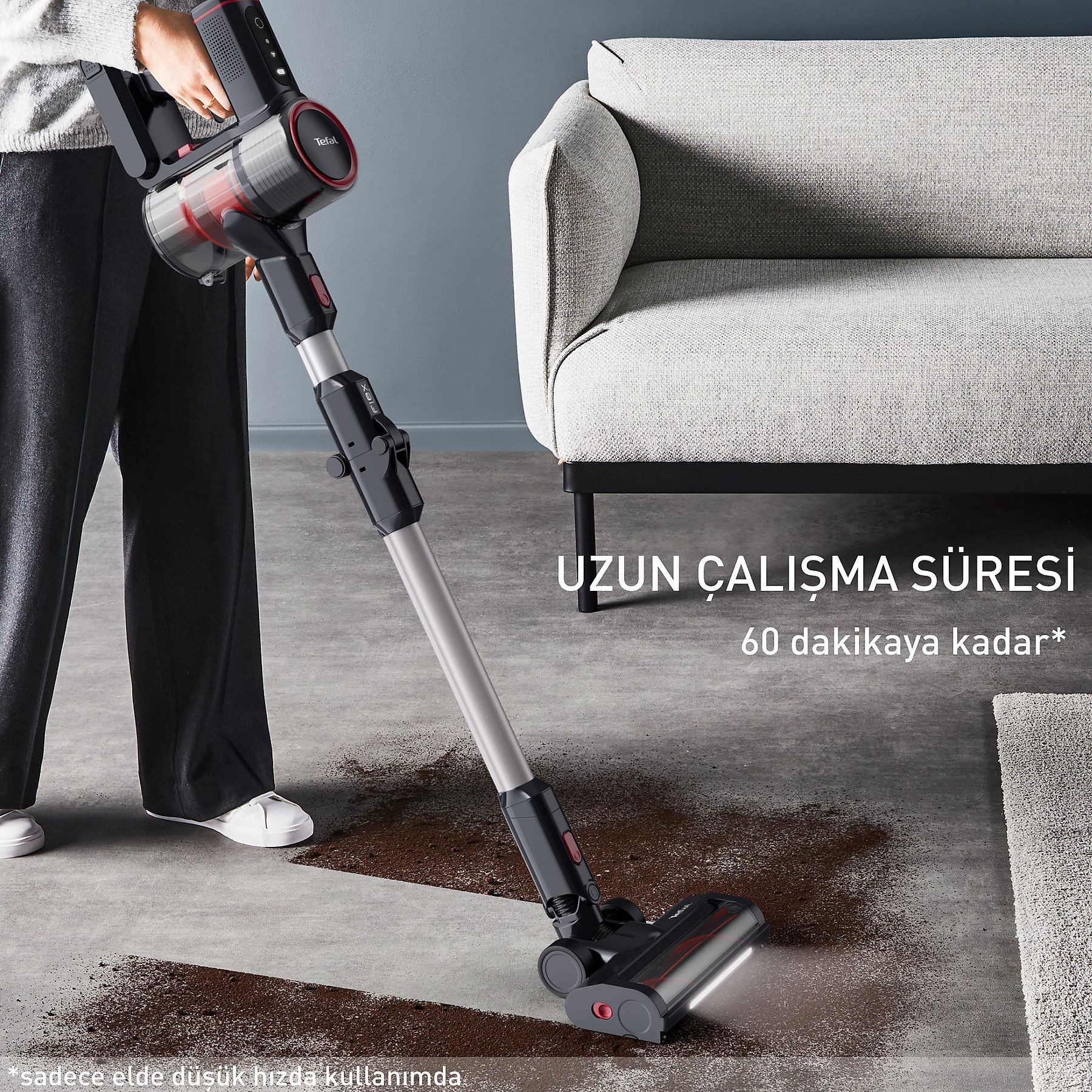Tefal  Ty6t90tr X-Force Flex 8.60 Max Aqua Kablosuz Şarjli Dikey S