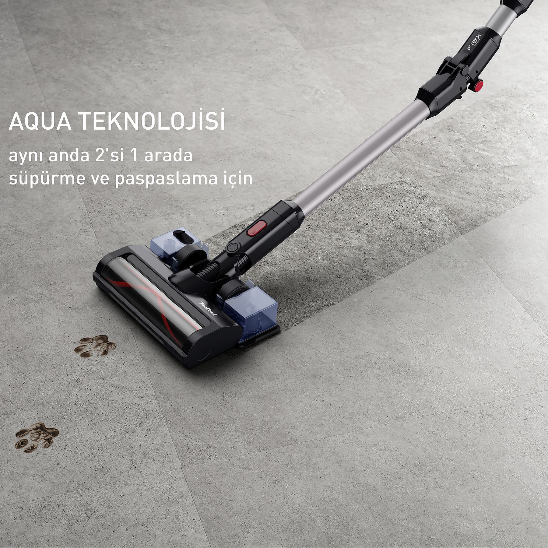 Tefal  Ty6t90tr X-Force Flex 8.60 Max Aqua Kablosuz Şarjli Dikey S