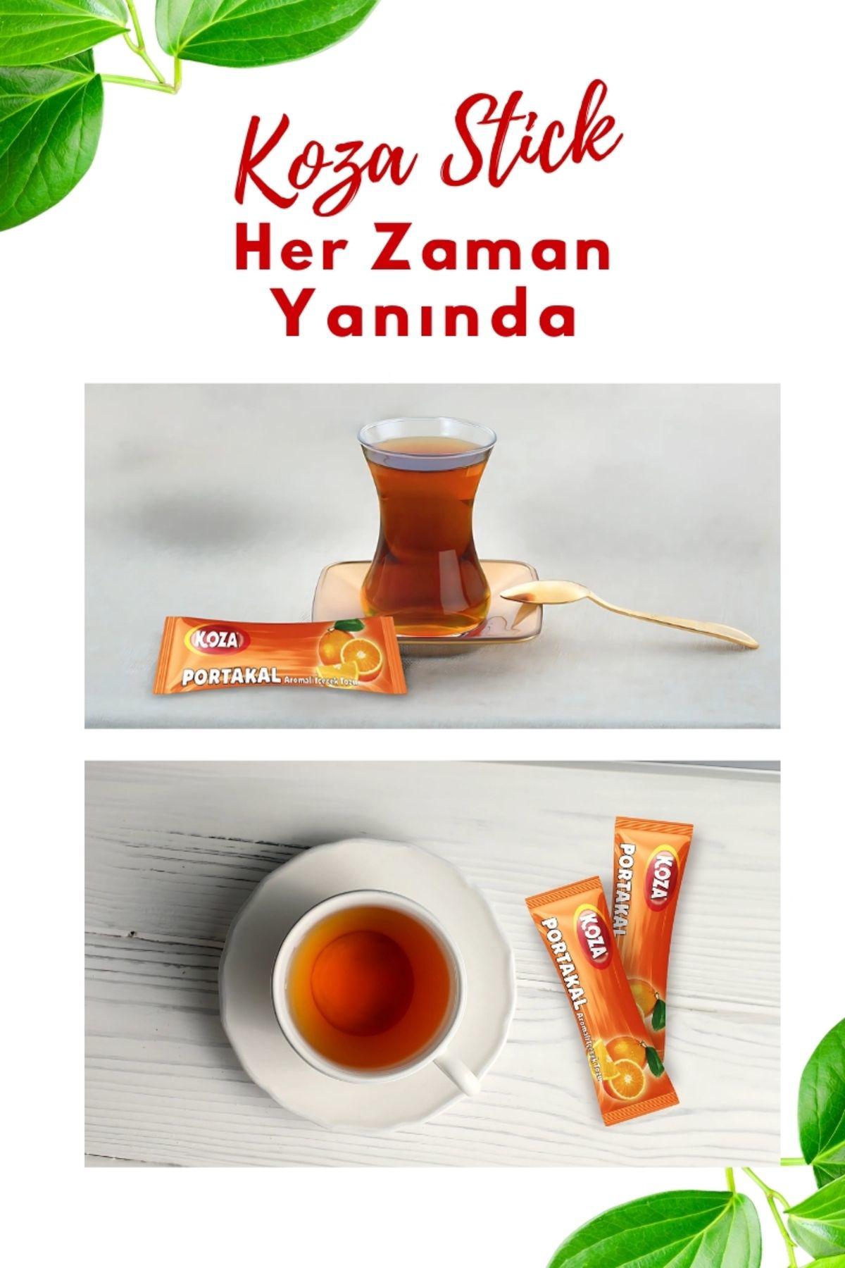 Koza Tek İçimlik Portakal Aro. İçecek Tozu (50 Stick)