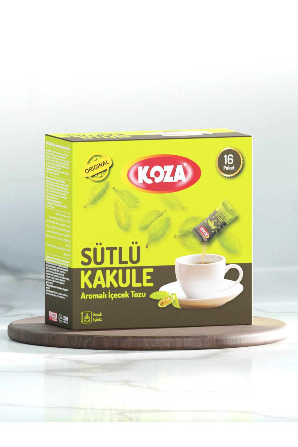 Koza Tek İçimlik Sütlü Kakule Aro. İçecek Tozu (16 Stick)
