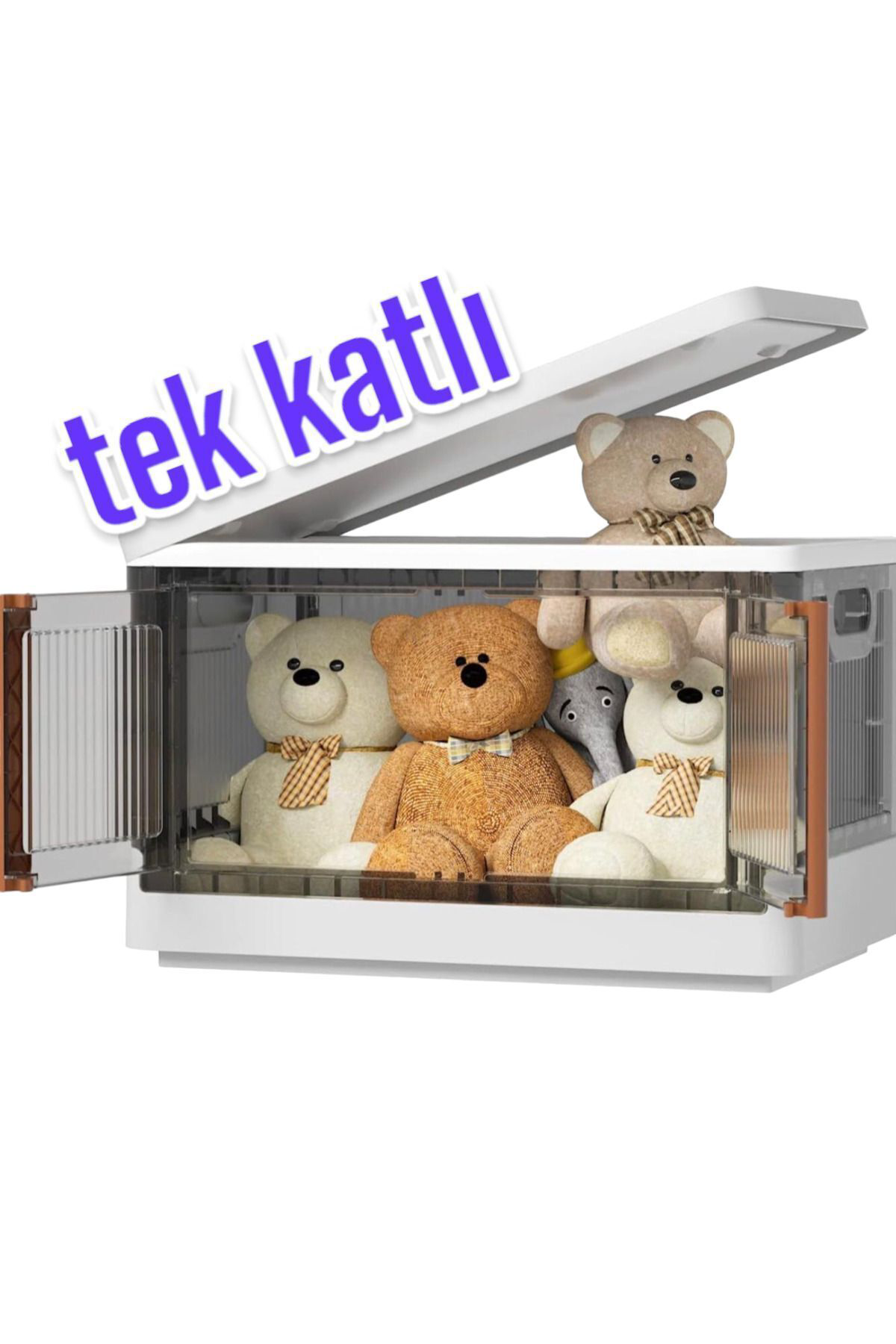Ferah Plastik Tek Katli  Katlanabilir Çok Amaçli Dolap Organizer Düzenleyici -