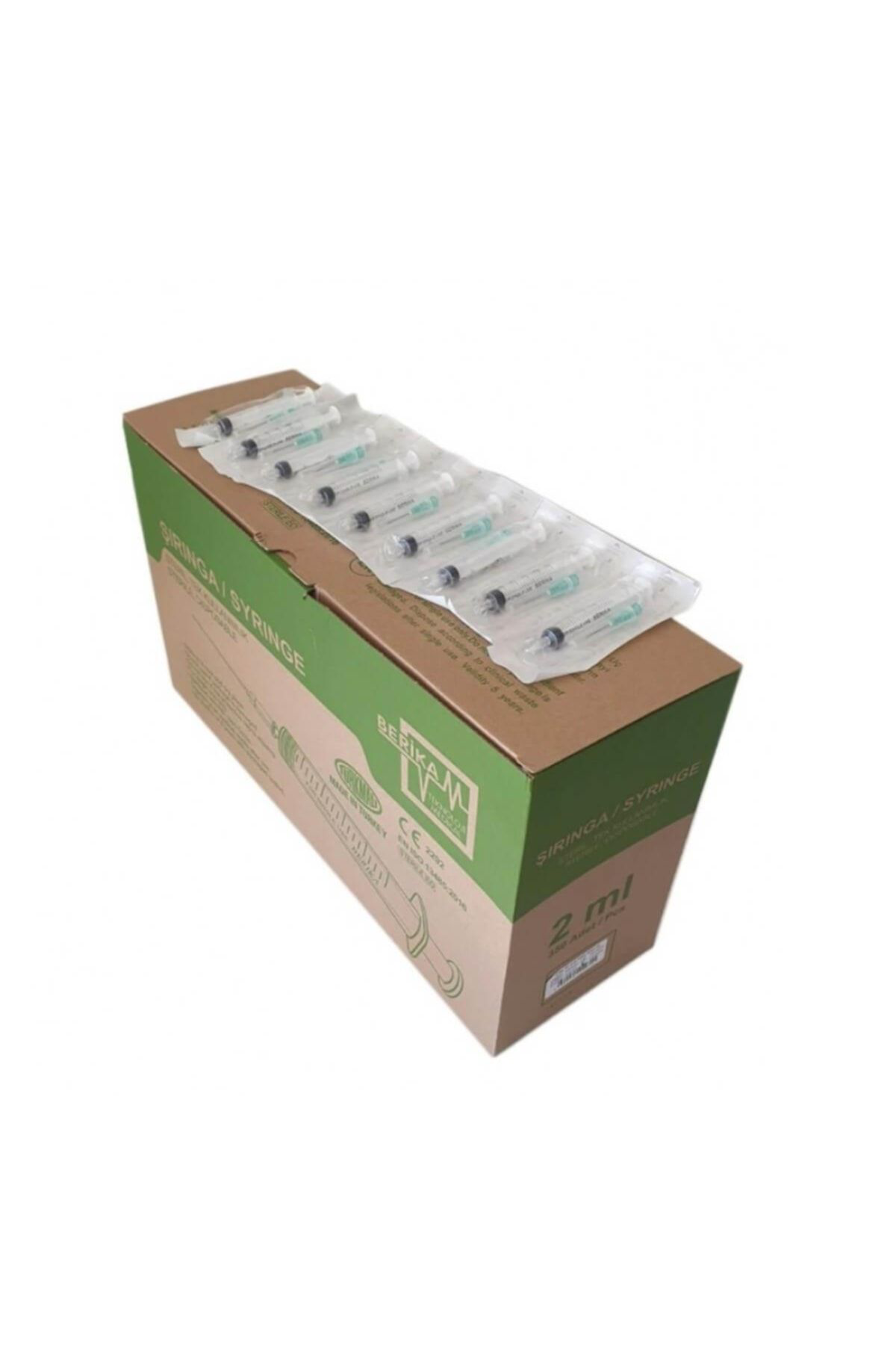 Berika Tek Kullanimlik 2 Ml Steril Enjektör 21G X 16Mm - 350 Adet Paket
