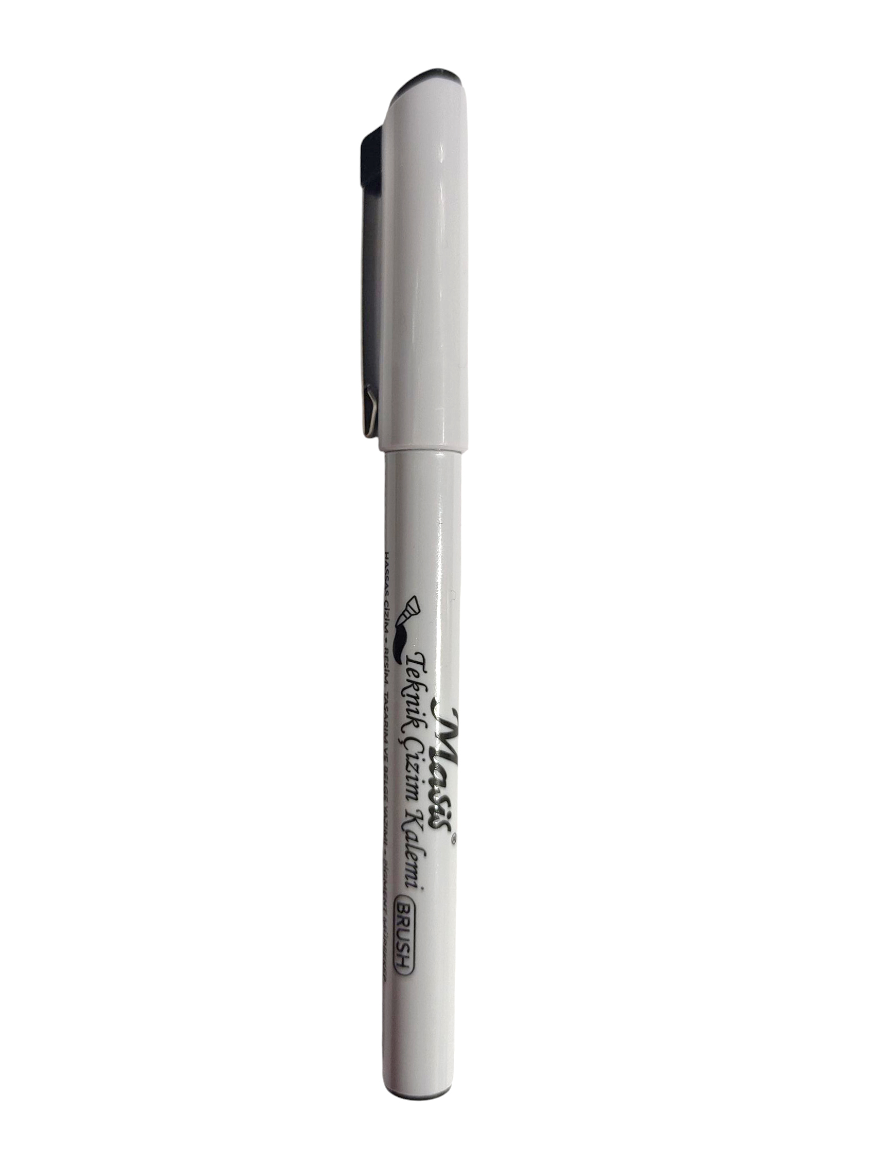 Masis Teknik Çizim Kalemi Firça Uç (B) Brush Siyah