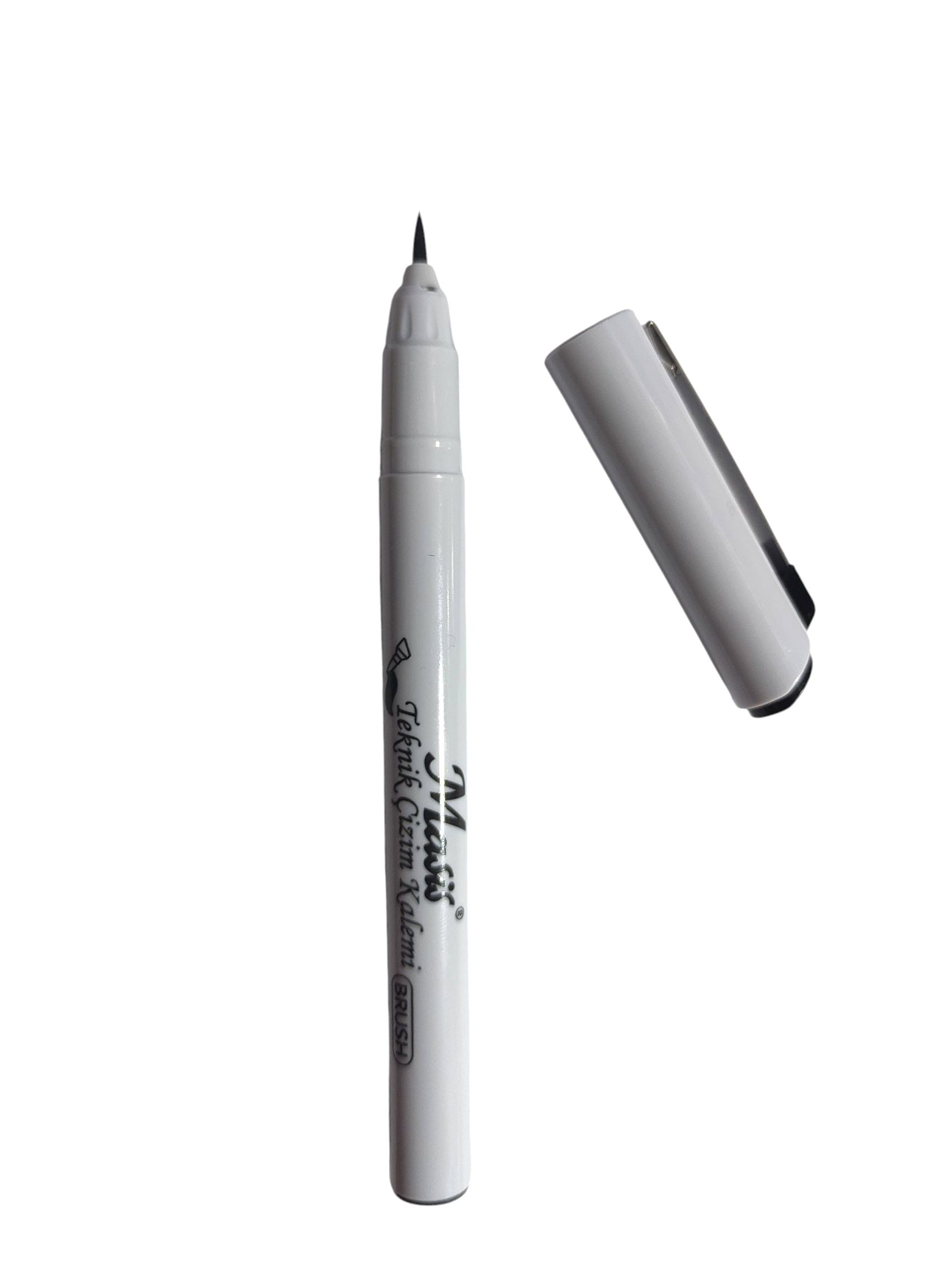 Masis Teknik Çizim Kalemi Firça Uç (B) Brush Siyah