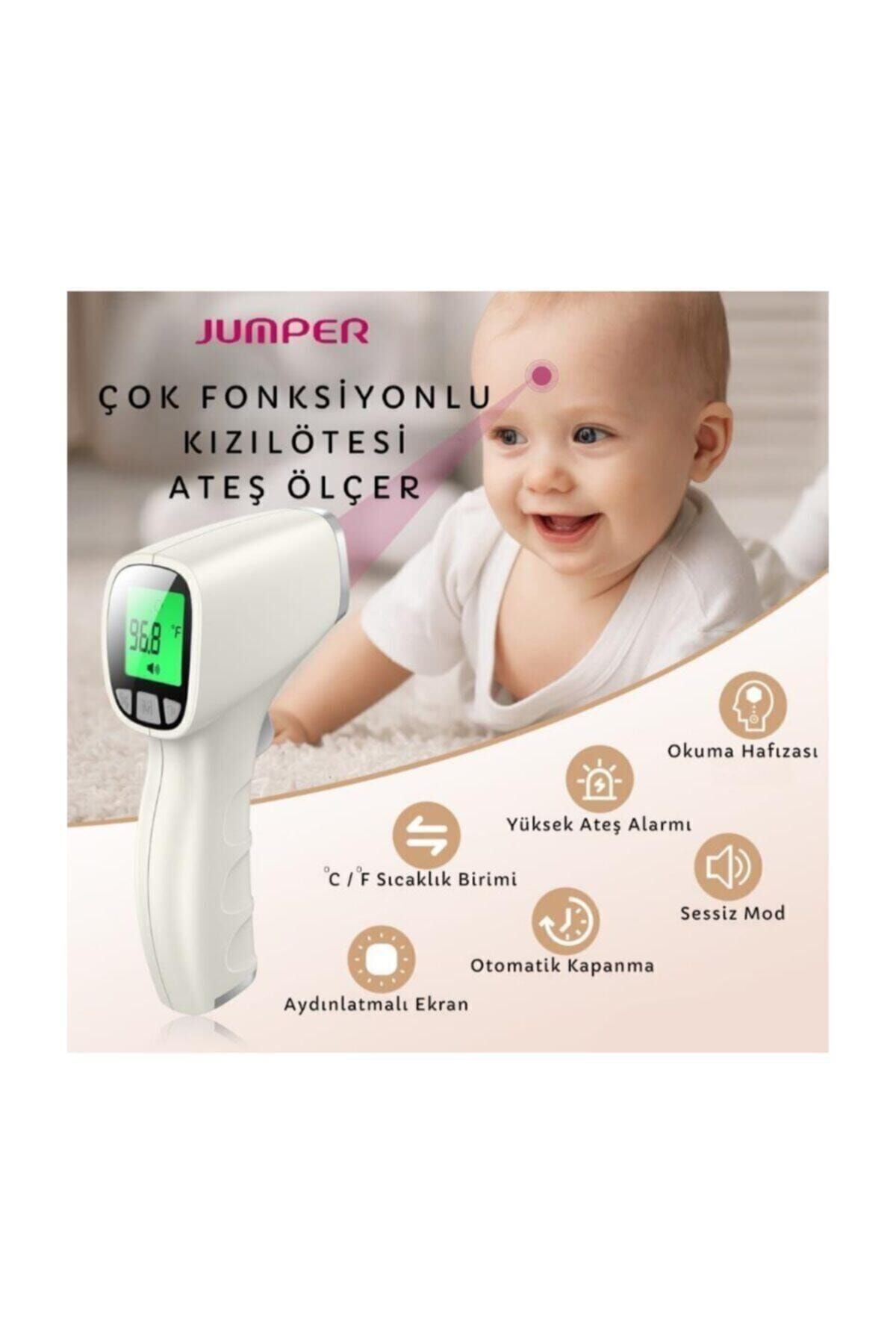 Jumper Temassiz Ateş Ölçer Kizil Ötesi Ve Alindan Termometre Jpd Fr202