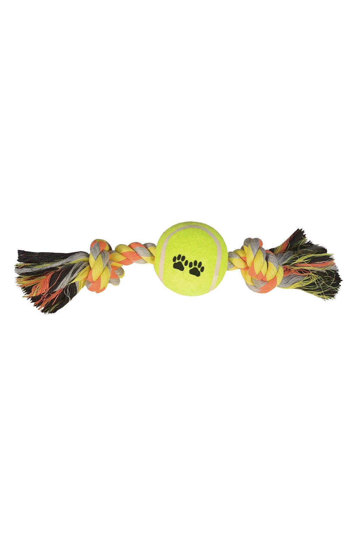 K&A Tenis Toplu Kisa Düğümlü Köpek Diş İpi 7-26 Cm Sari