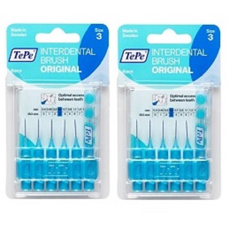 Tepe  Arayüz Firçasi 6 Li Blister Mavi 0.6 Mm | 2 Adet