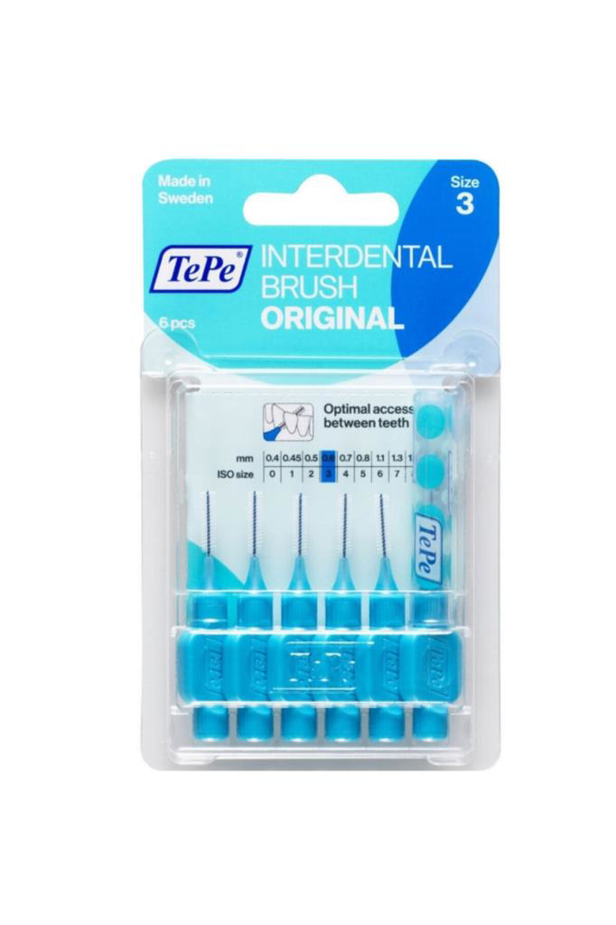 Tepe  Arayüz Firçasi 6 Li Blister Mavi 0.6 Mm