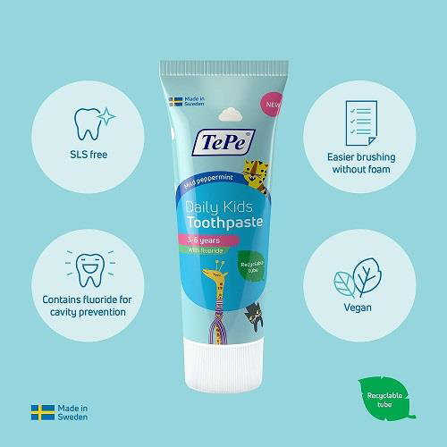 Tepe  Daily Kids Toothpaste 3-6 Yaş Çoçuk Diş Macunu 75 Ml | Kids