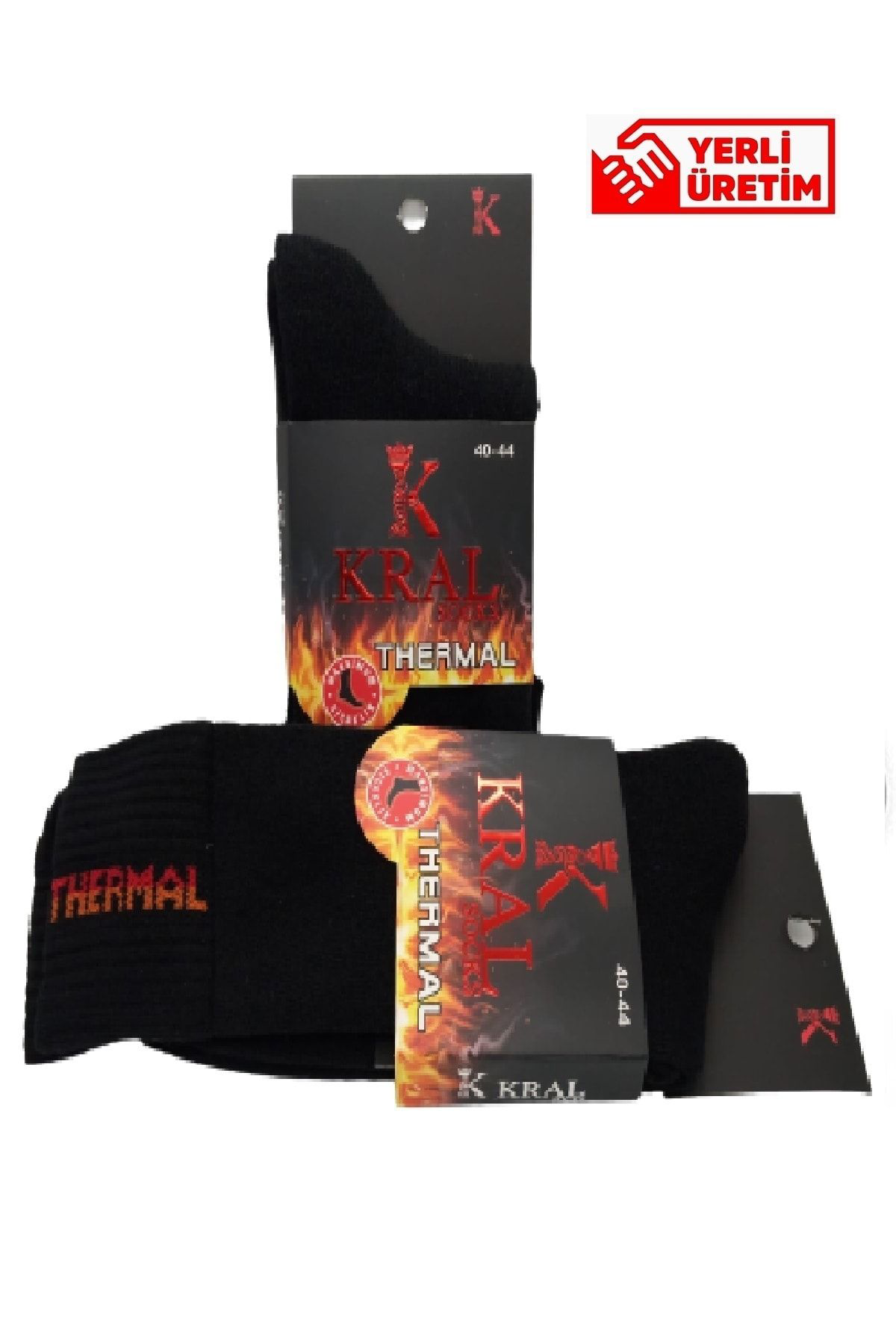 Kral Socks Termal Kişlik Kalin Çorap (Tek - Çift) Erkek Kadin Unisex Pamuklu