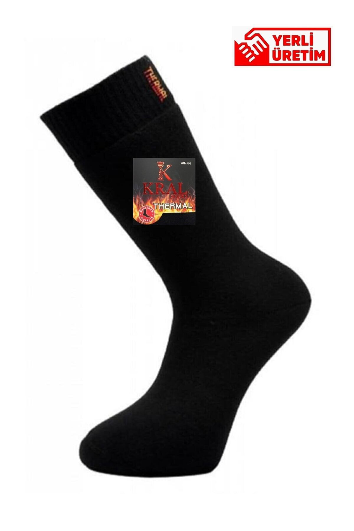Kral Socks Termal Kişlik Kalin Çorap (Tek - Çift) Erkek Kadin Unisex Pamuklu