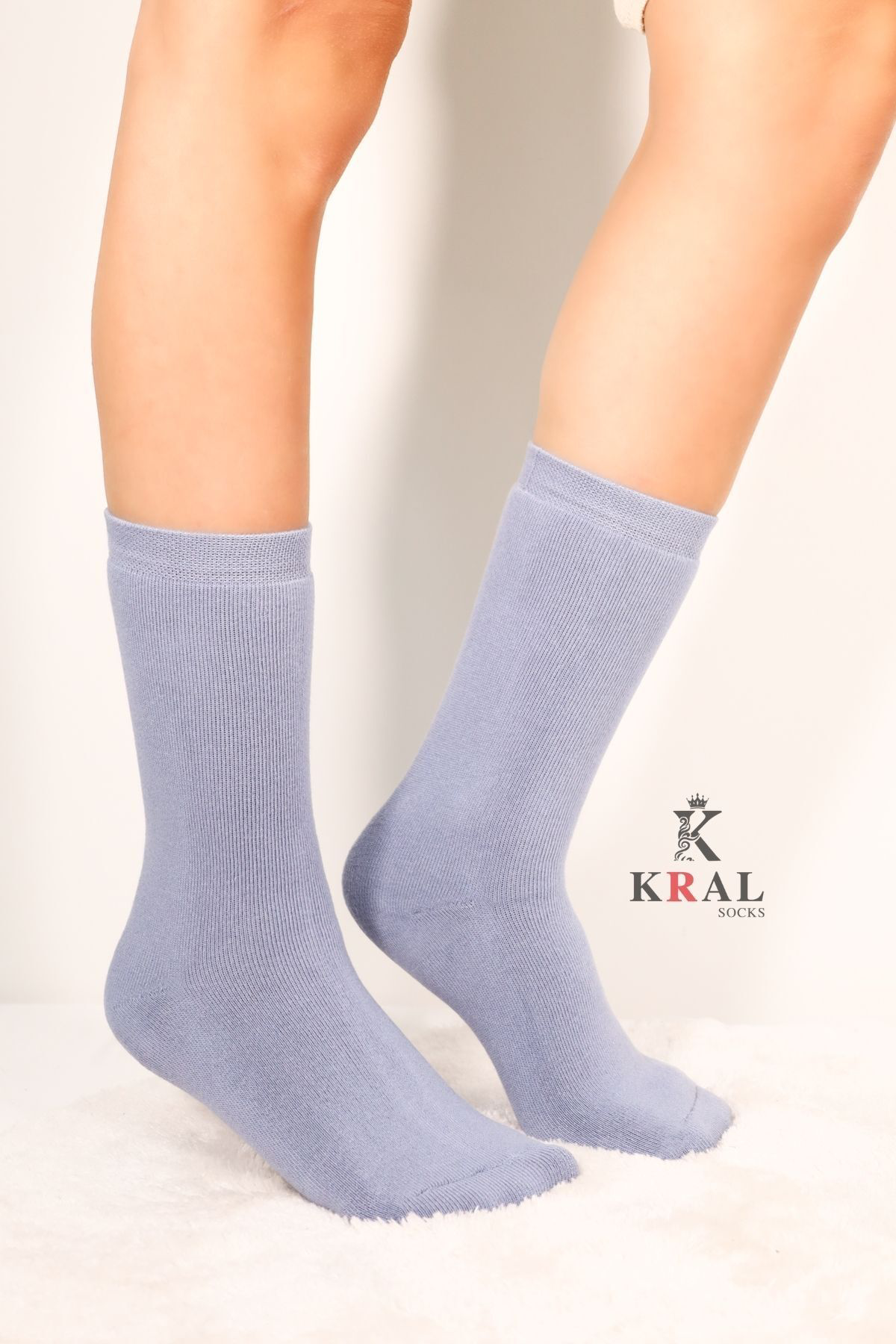 Kral Socks Termal Özellikli 2X Korumali (3 Çift) Kadin Soft Renkli Kişlik Yü