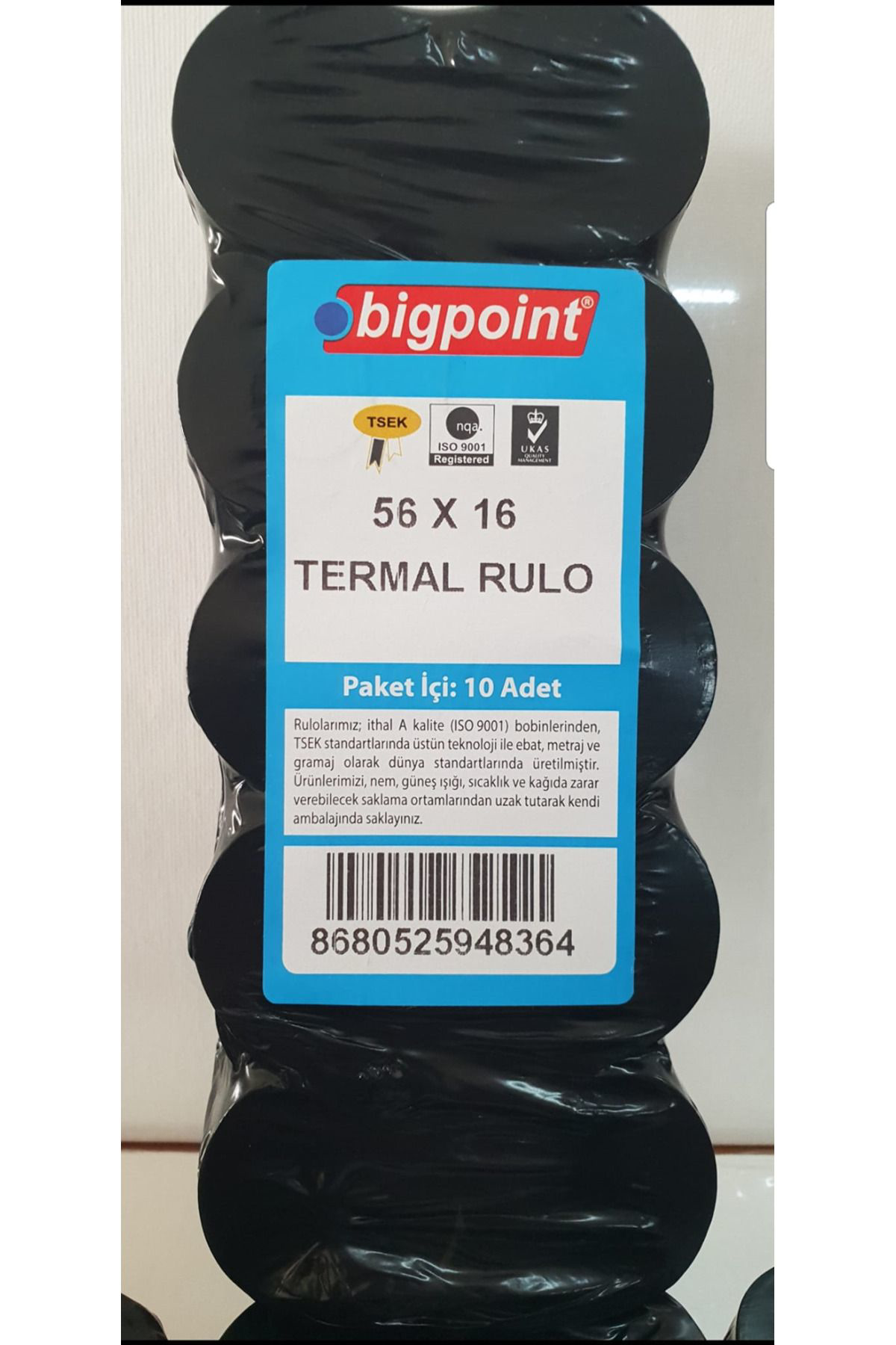 Skops Termal Pos Yazarkasa Rulosu 56X16 10 Adet
