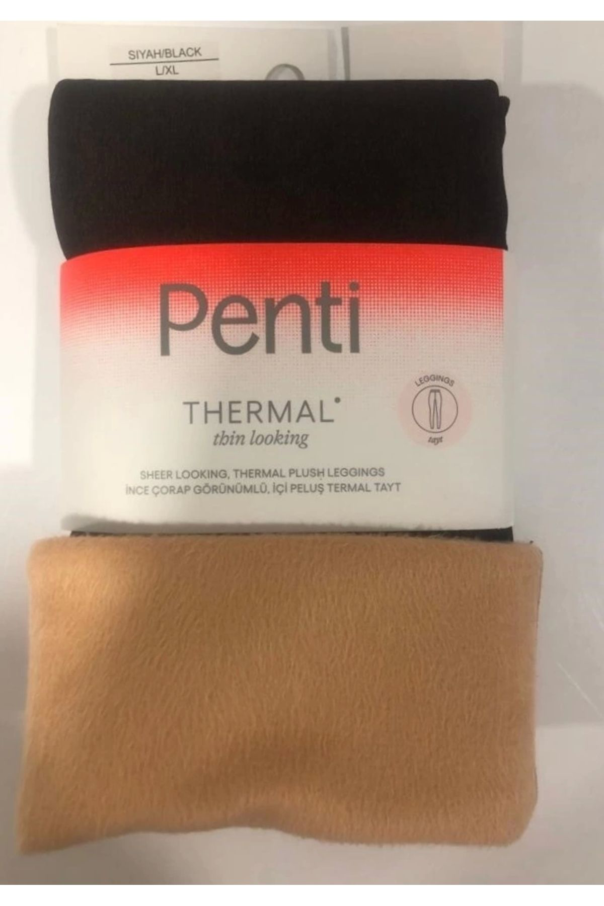 Penti Thin Looking Thermal Tayt Çorap Siyah L-Xl