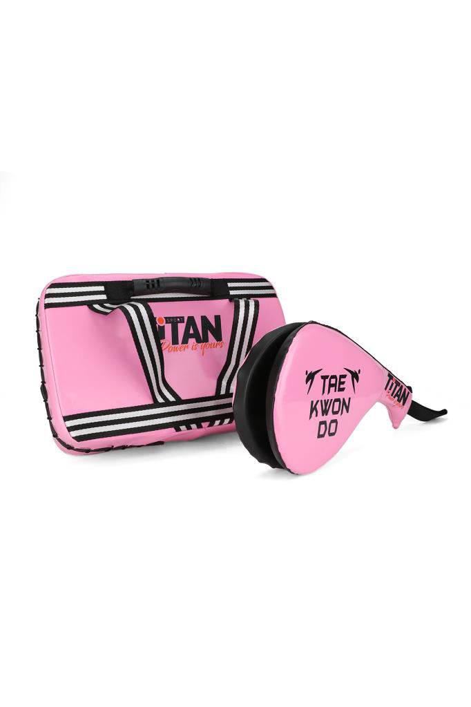 Titan Sport Titan Sport Pembe Darbe Yastiği+Raket Ellik (2'Li Set)