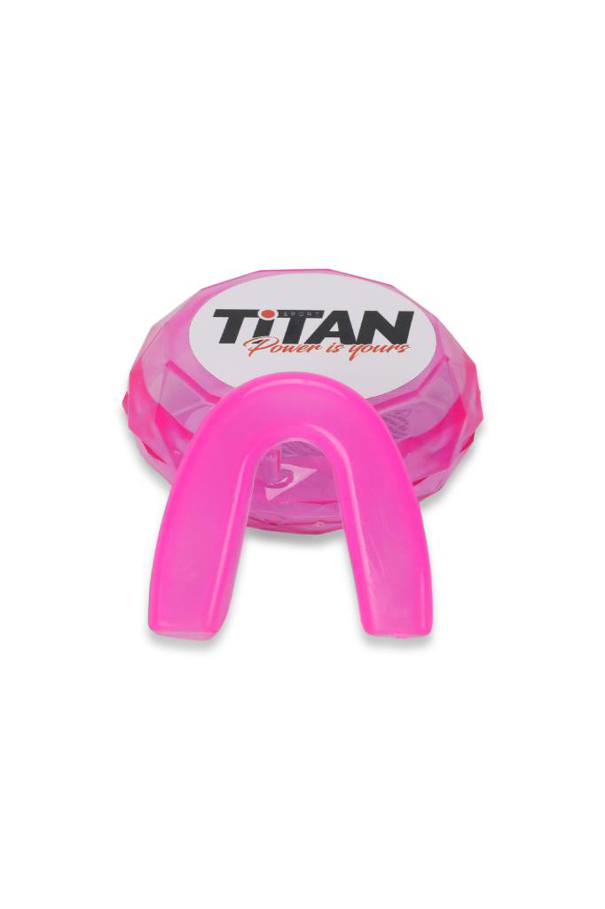Titan Sport  Silikon Dişlik Boks, Kickboks Muay Pembe Yeni Model D