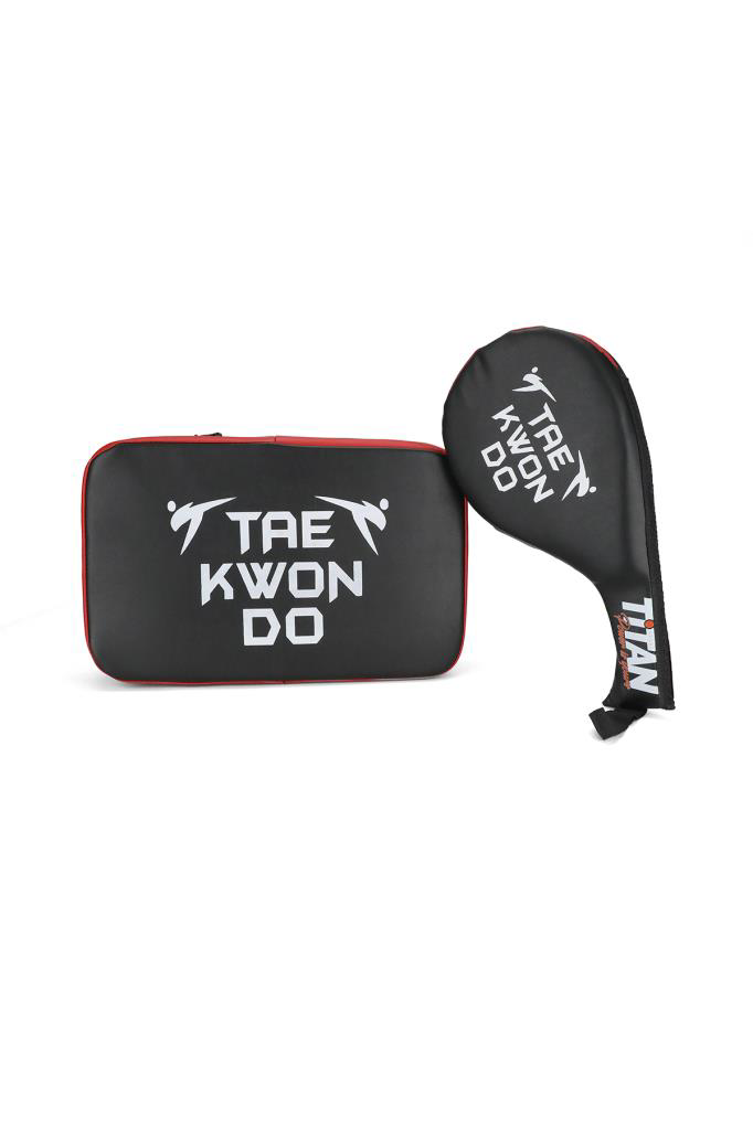 Titan Sport Titan Sport Siyah Kirmizi Darbe Yastiği+Raket Ellik (2'Li Set)