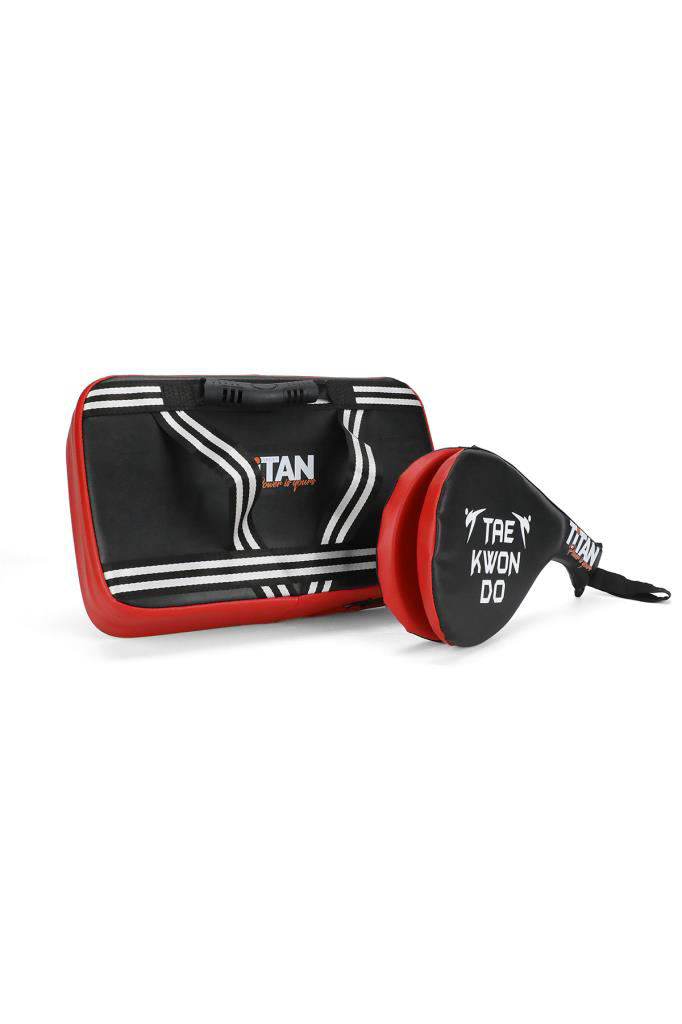 Titan Sport Titan Sport Siyah Kirmizi Darbe Yastiği+Raket Ellik (2'Li Set)