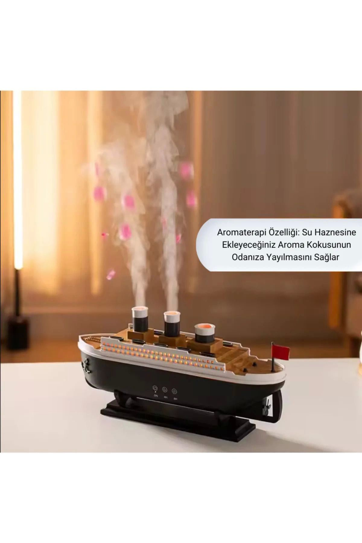 Yusuftex Titanic/Vapur/Gemi Aromaterapi Hava Nemlendirici Kuruluğu Önlemek