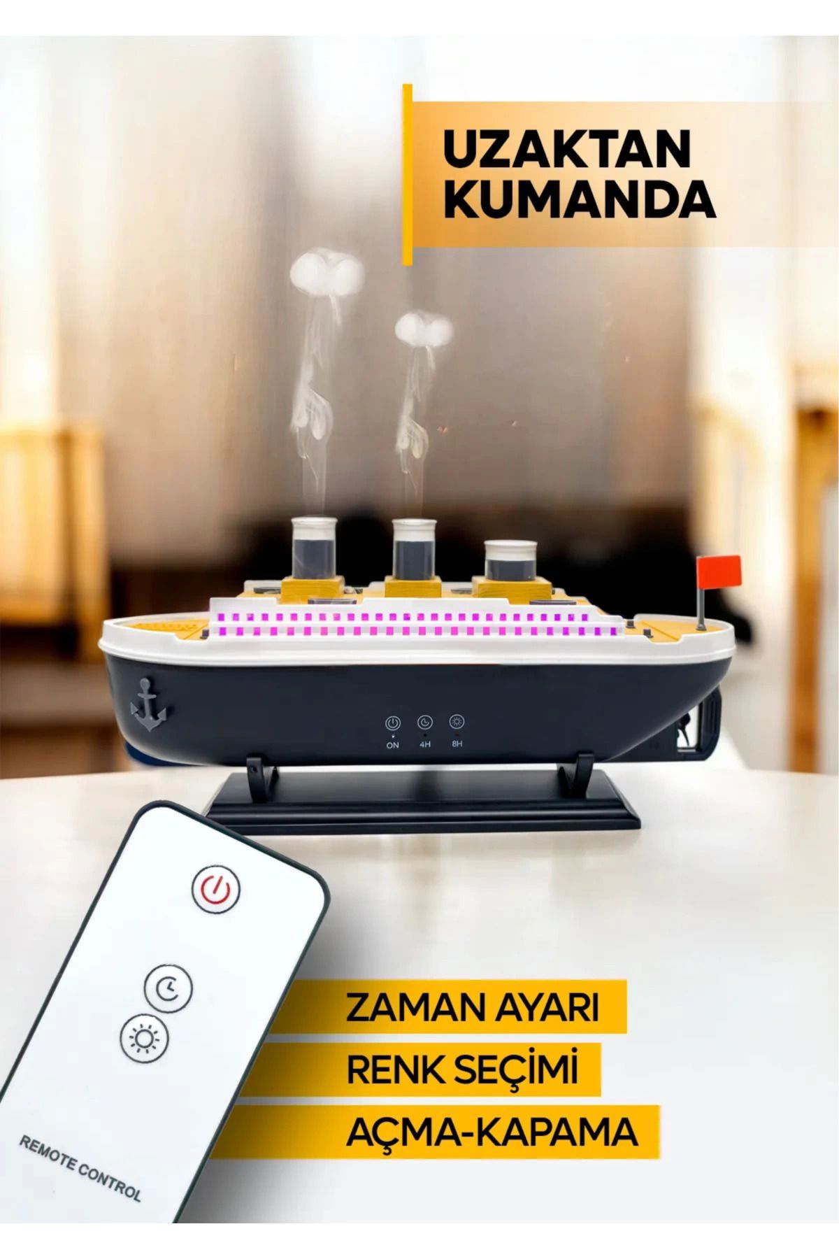Yusuftex Titanic/Vapur/Gemi Aromaterapi Hava Nemlendirici Kuruluğu Önlemek