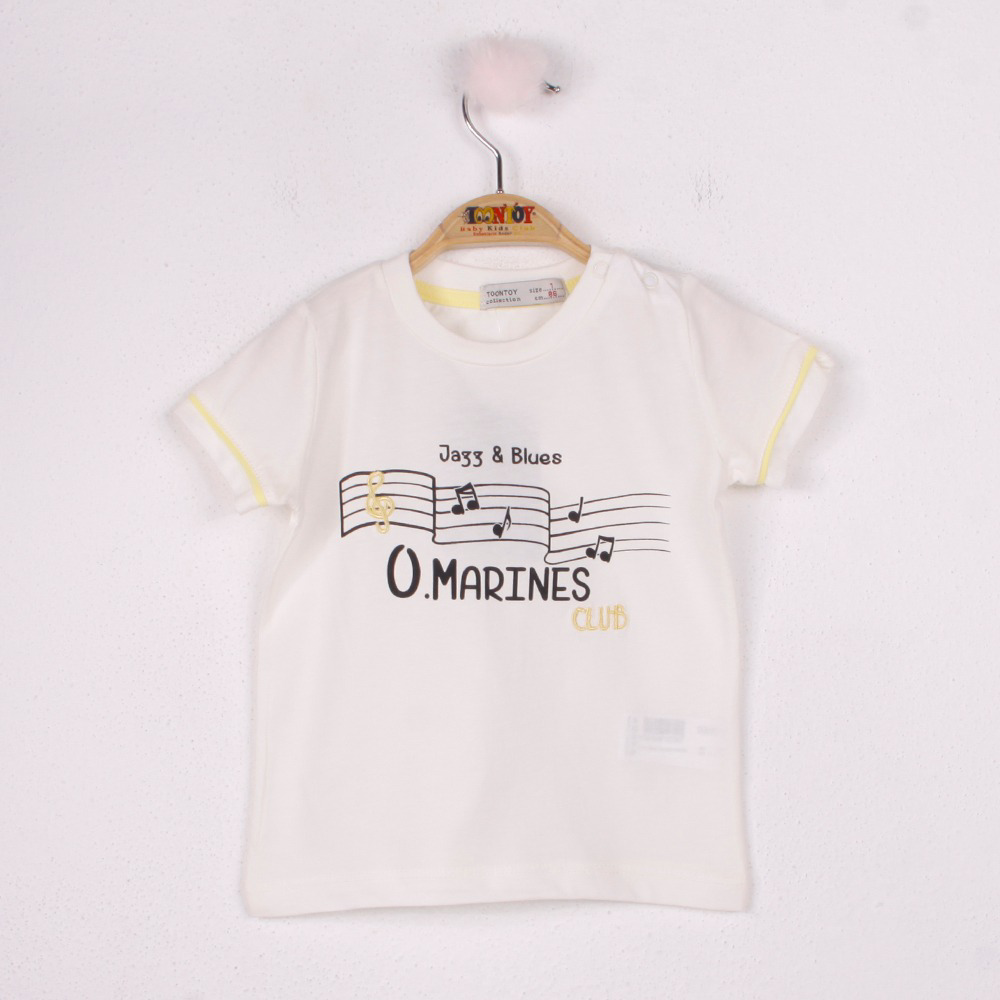 Toontoy  Erkek Bebek Marines Baskili T-Shirt