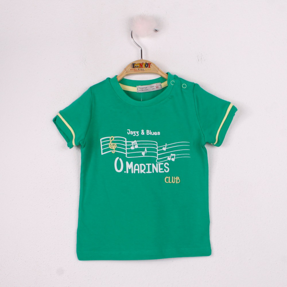 Toontoy  Erkek Bebek Marines Baskili T-Shirt