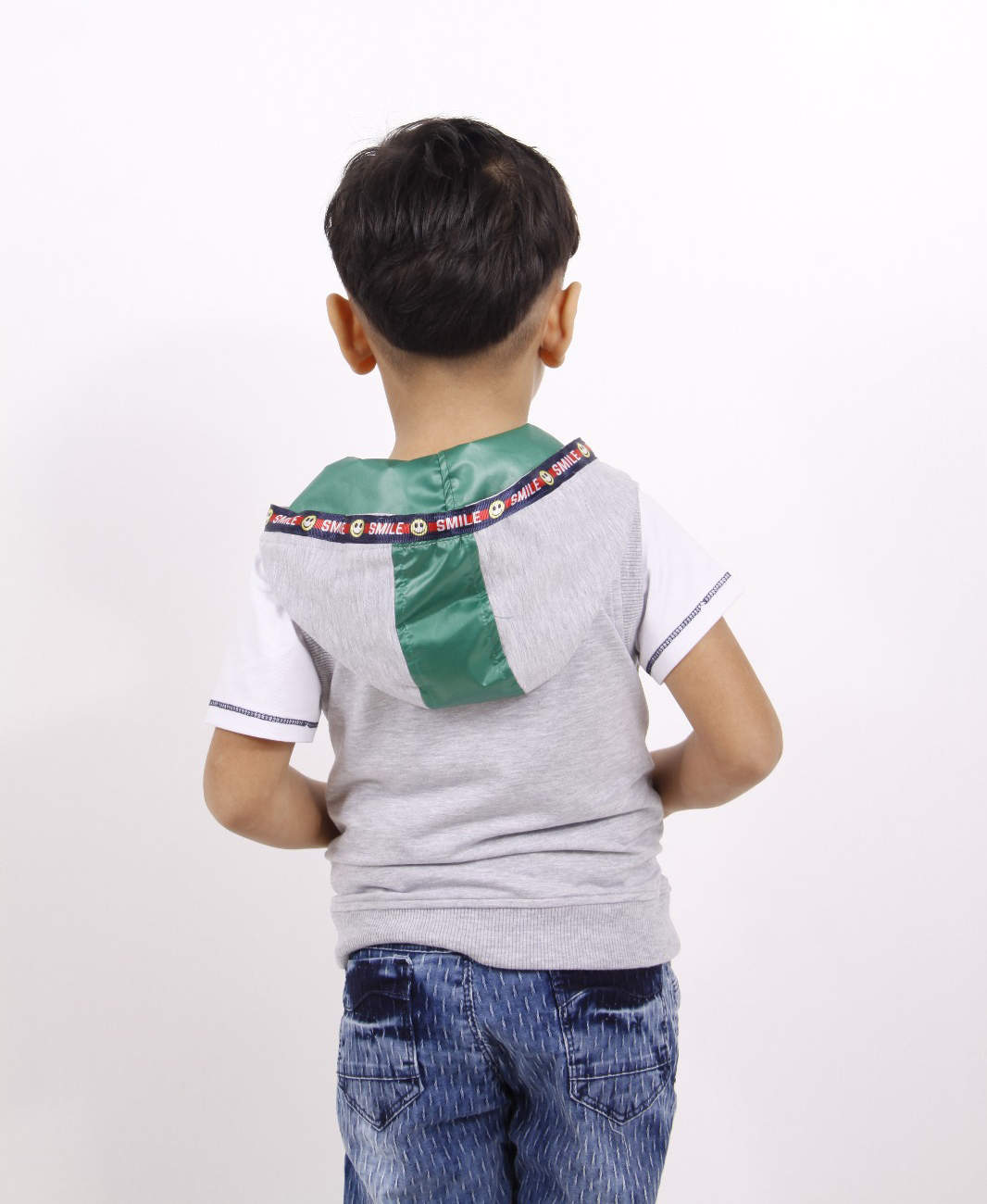 Toontoy  Erkek Gülen Yüz Kapüşonlu Hirka