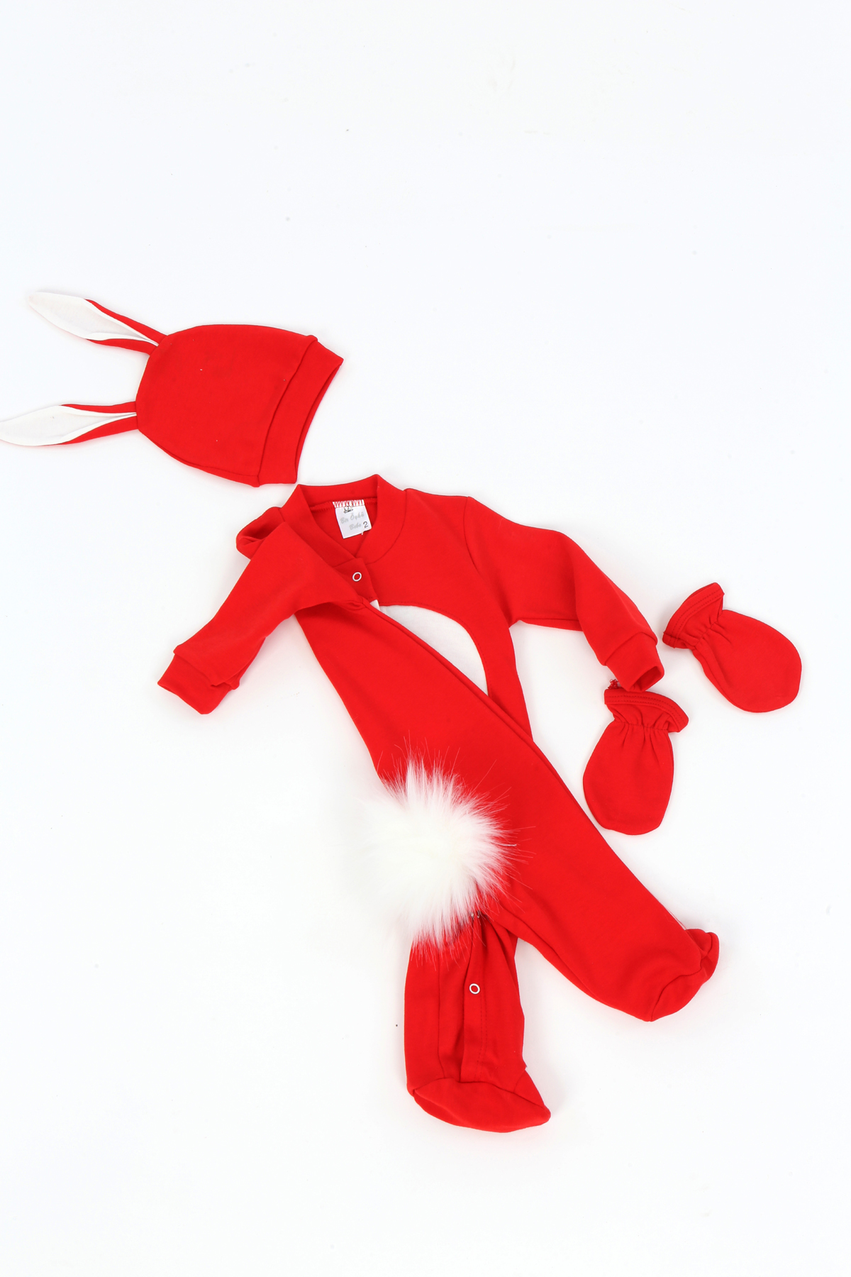 Toontoy  Kiz Bebek Tavşan Konseptli Tulum