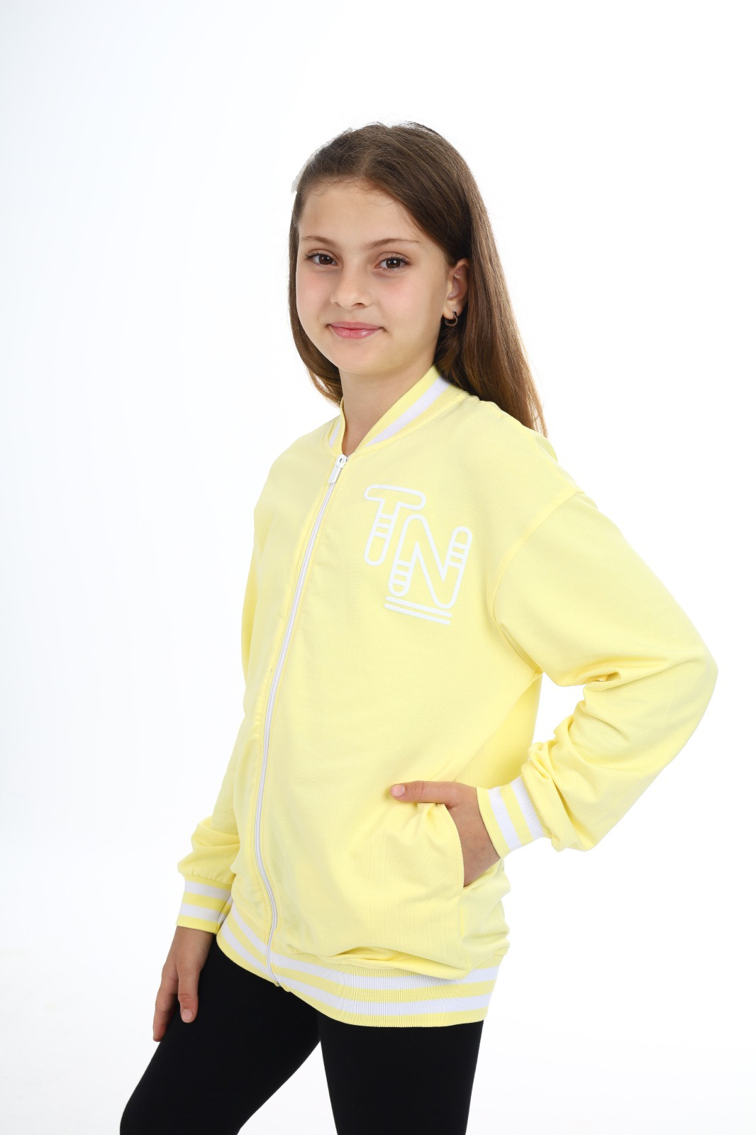 Toontoy  Kiz Çocuk Baskili Hirka