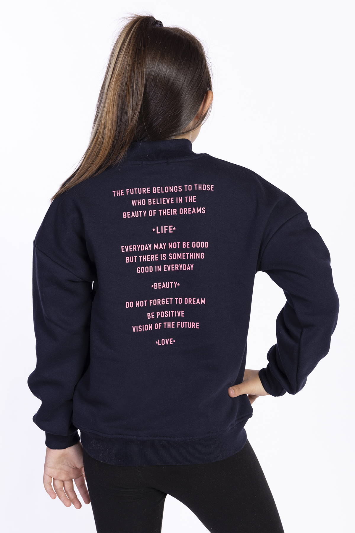 Toontoy  Kiz Çocuk İçi Pamuklu Sweatshirt