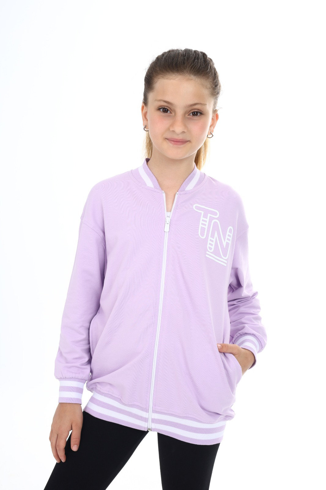 Toontoy  Kiz Çocuk Baskili Hirka
