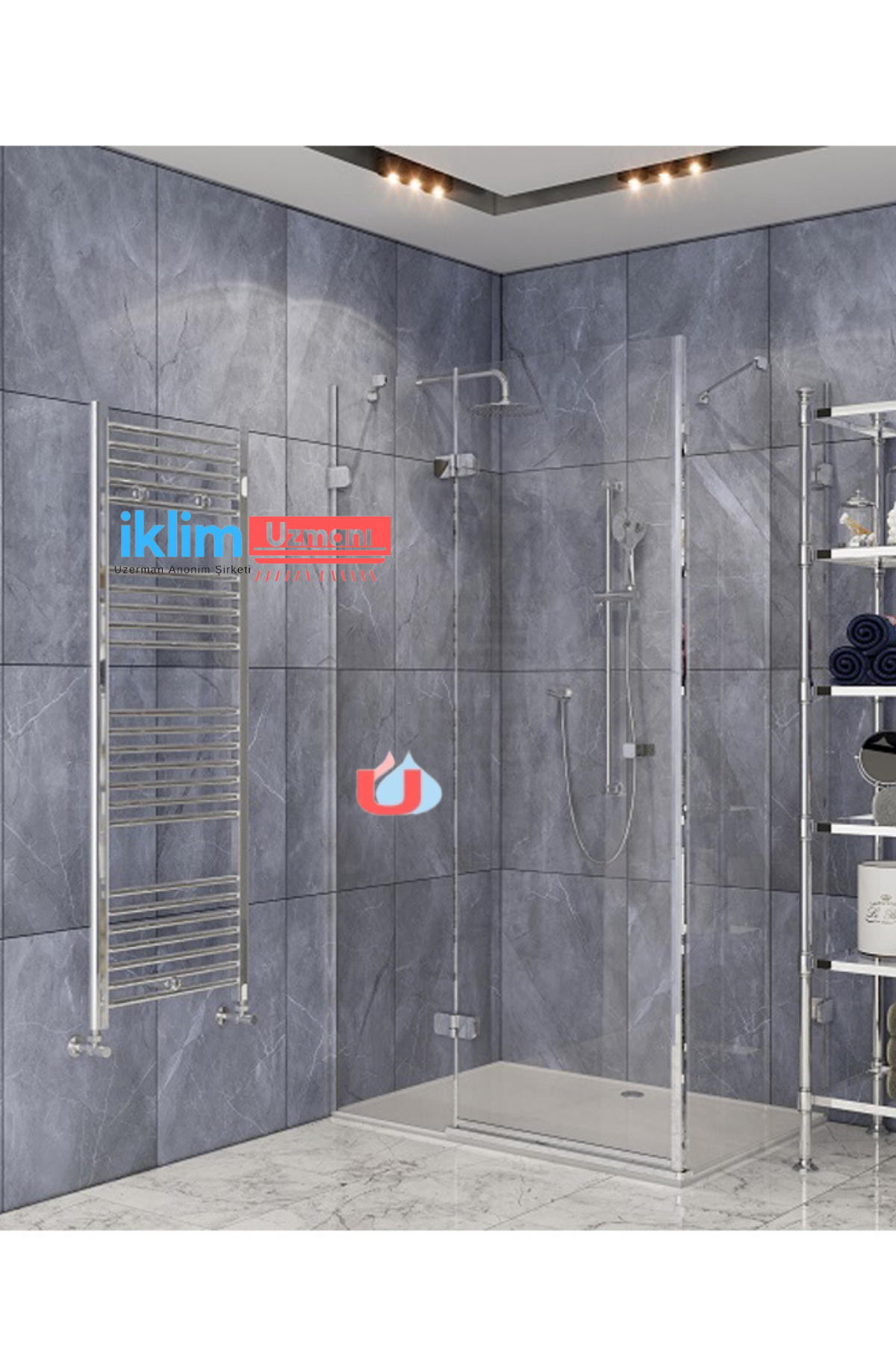 Toprak  Havlupan 4/7 40X70 Cm (10 Borulu) Krom Renk Havlupan