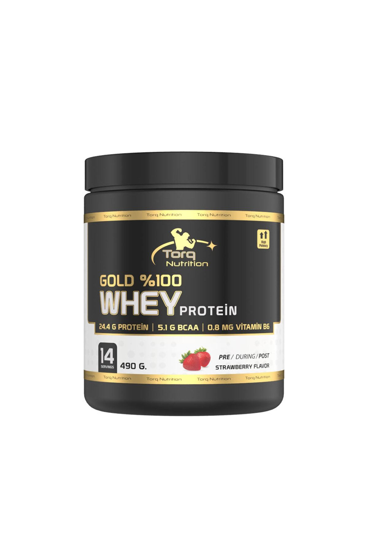 Torq Nutrition   Gold Whey Protein Çilek 490G