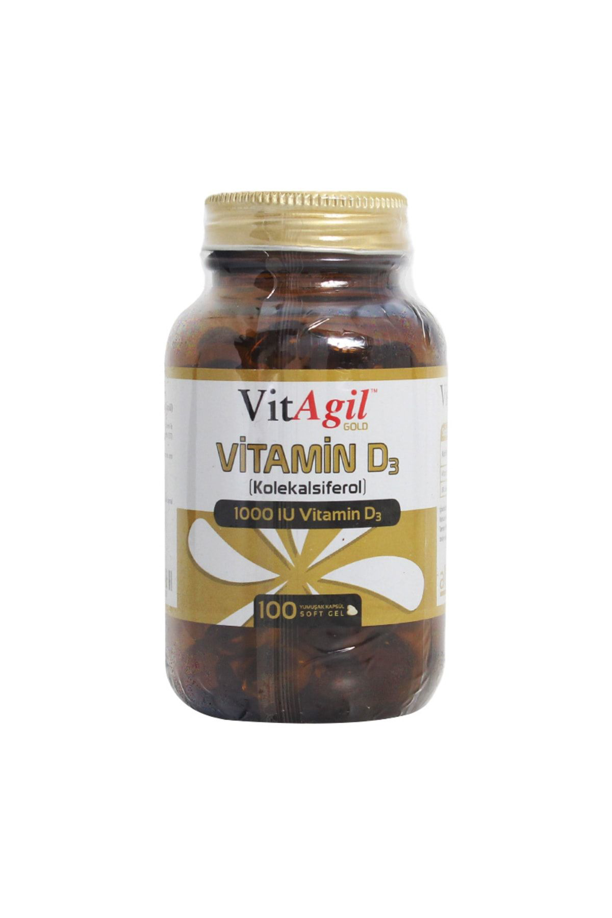 Torq Nutrition  Vitagil Gold Vitamin D3 1000 İu 100 Kapsül