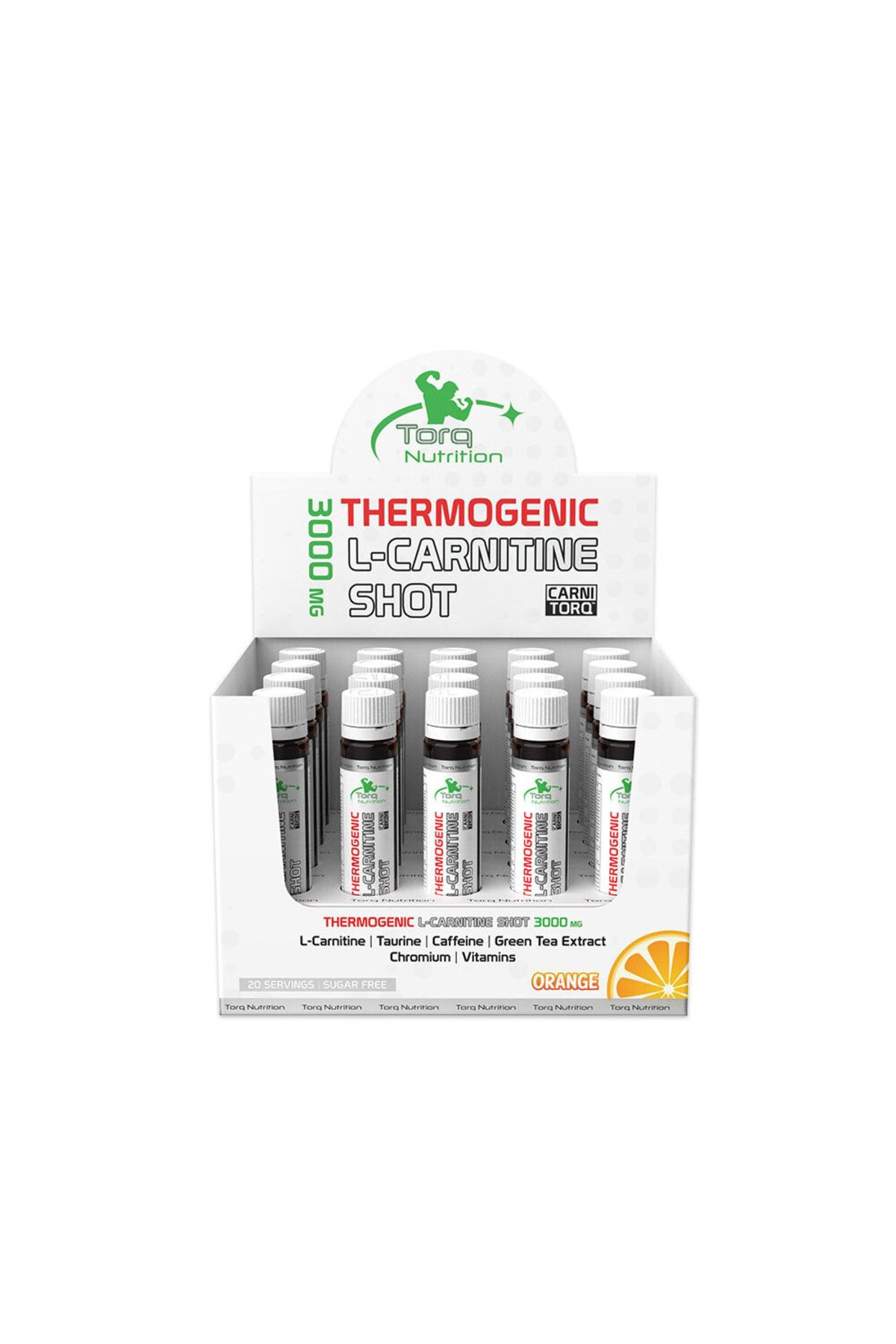 Torq Nutrition Torq Thermogenic L-Carnitine Shot 3000 Mg.  (20X25 Ml.) Portakal